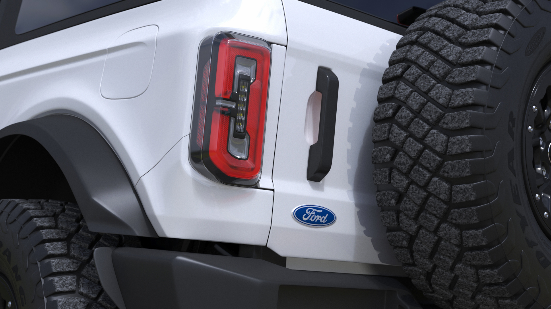 Ford Bronco Two Door SUV Oxford White 3D