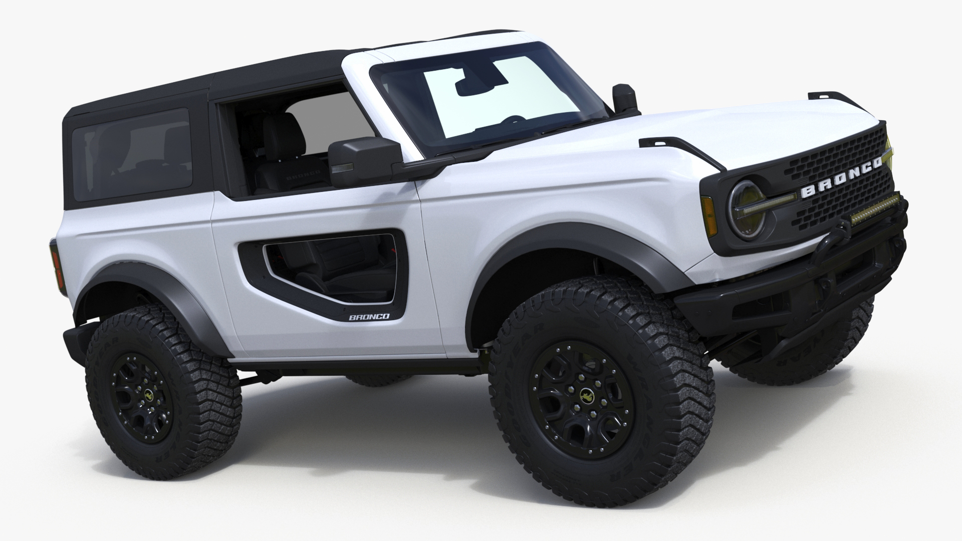 Ford Bronco Two Door SUV Oxford White 3D
