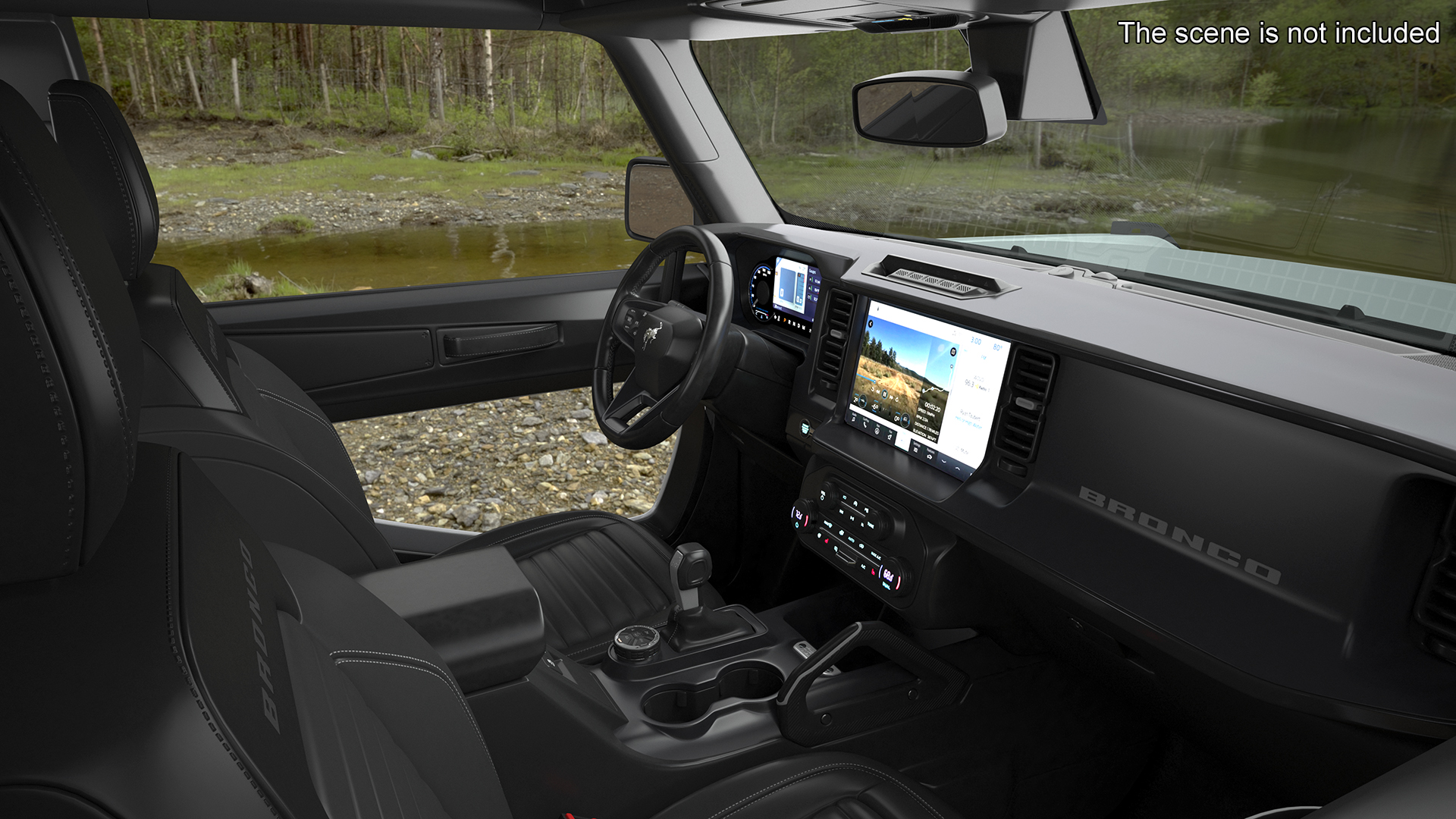 Ford Bronco Two Door SUV Oxford White 3D