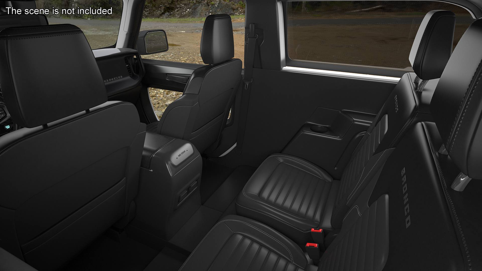 Ford Bronco Two Door SUV Oxford White 3D