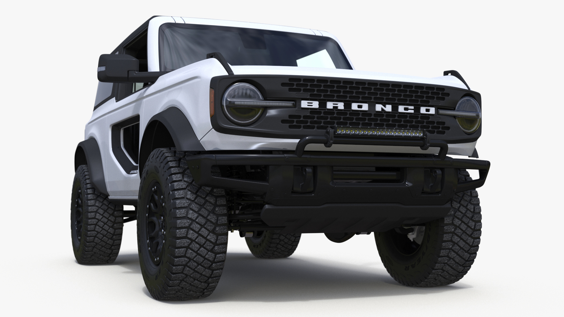 Ford Bronco Two Door SUV Oxford White 3D
