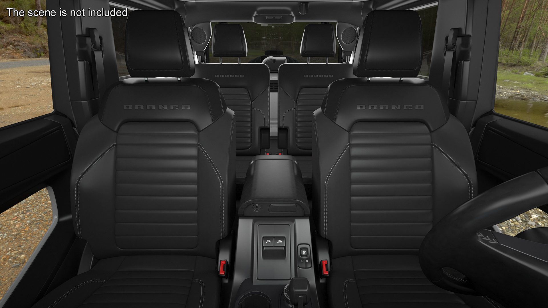 Ford Bronco Two Door SUV Oxford White 3D