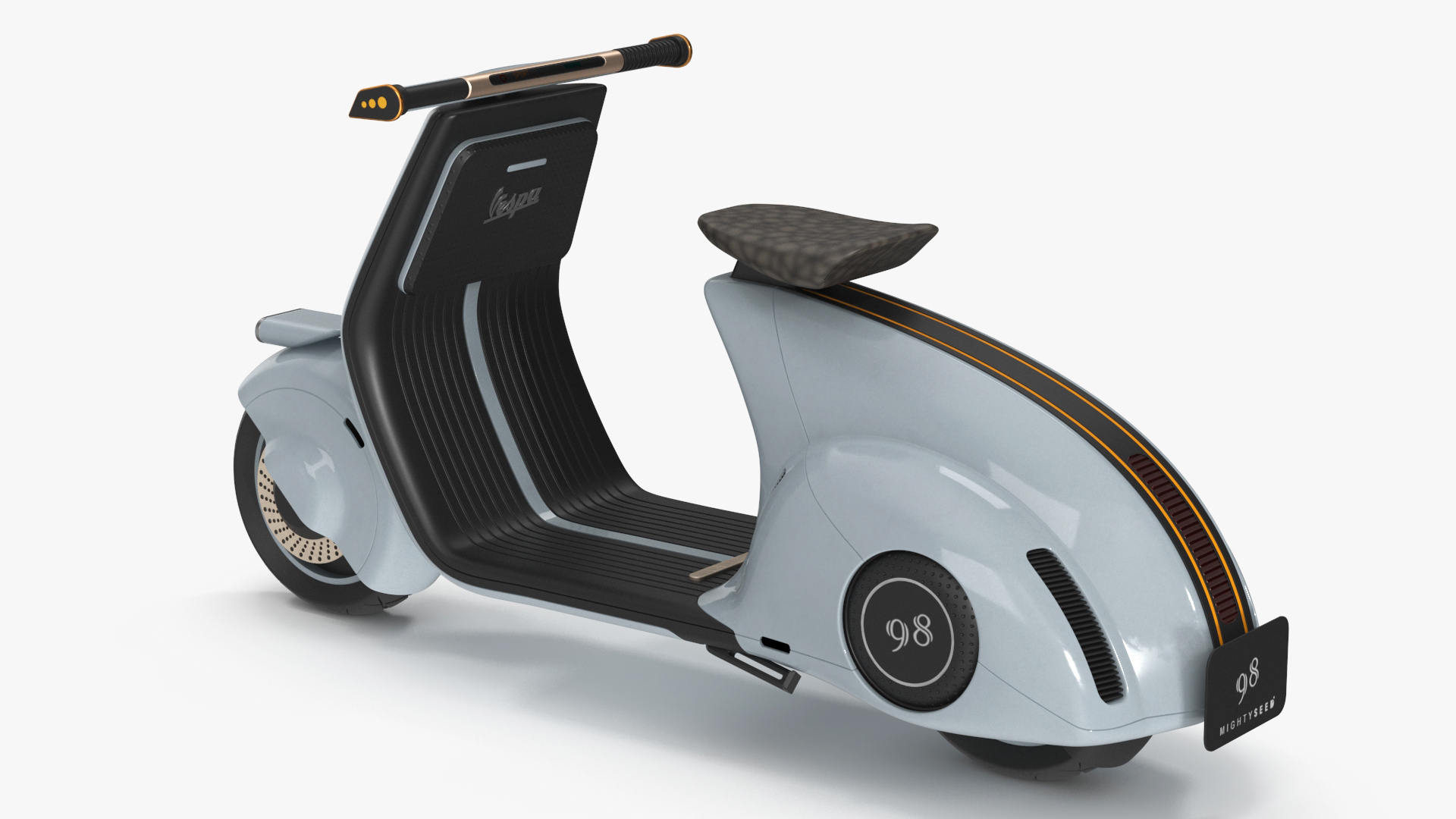 3D Concept Electric Scooter Vespa 98 Blue model