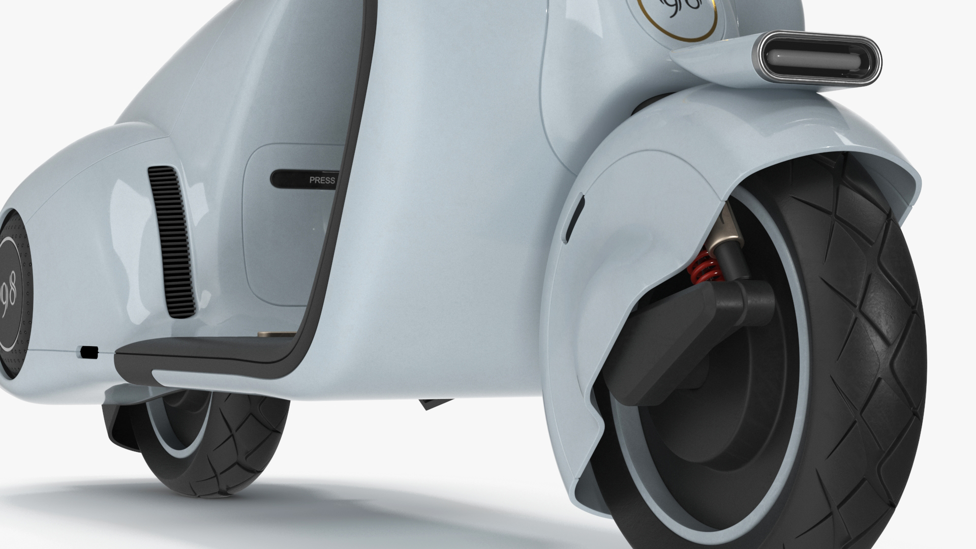 3D Concept Electric Scooter Vespa 98 Blue model