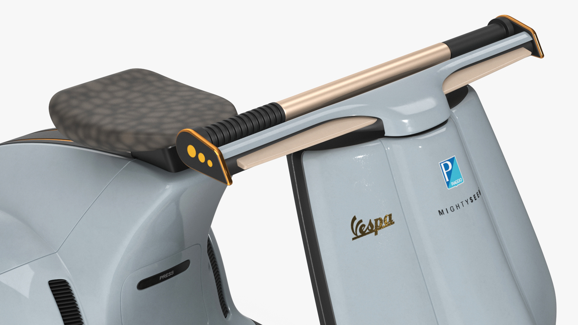3D Concept Electric Scooter Vespa 98 Blue model