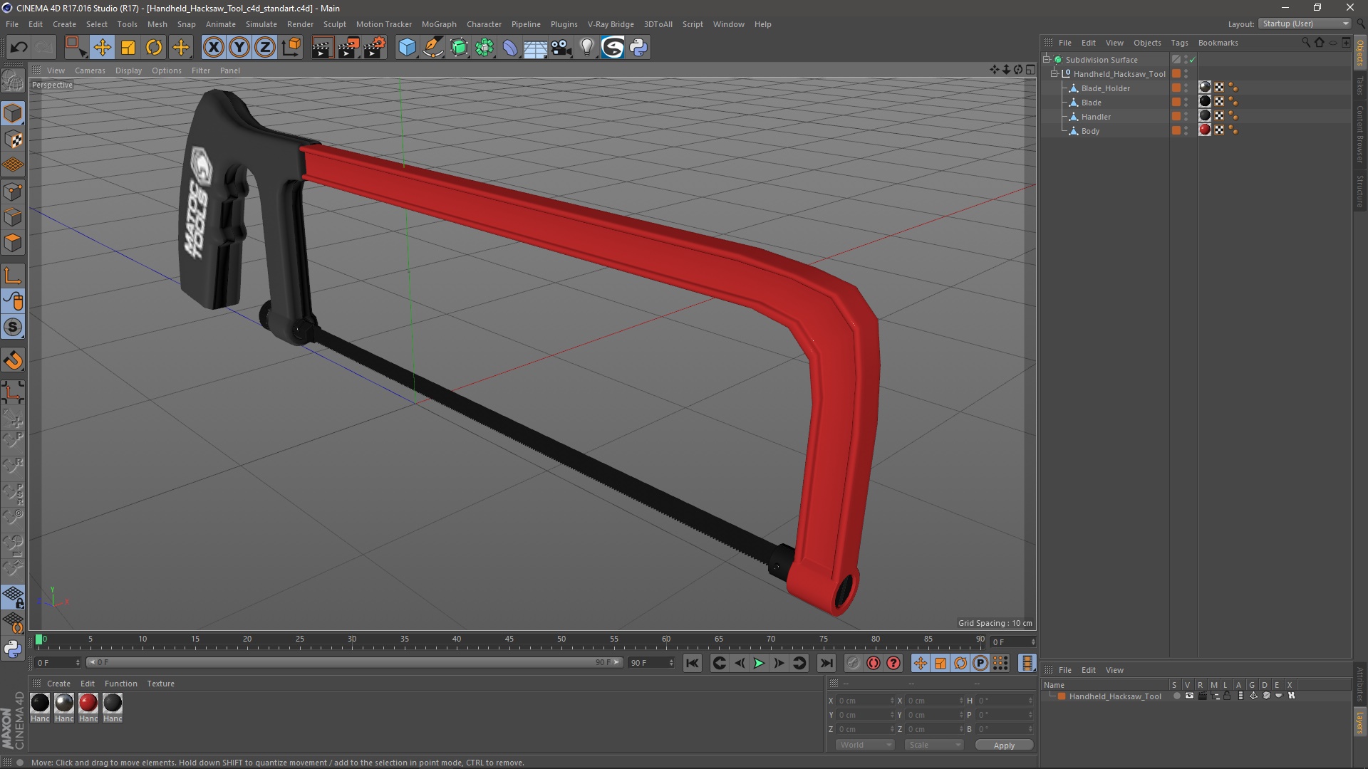 3D Handheld Hacksaw Tool