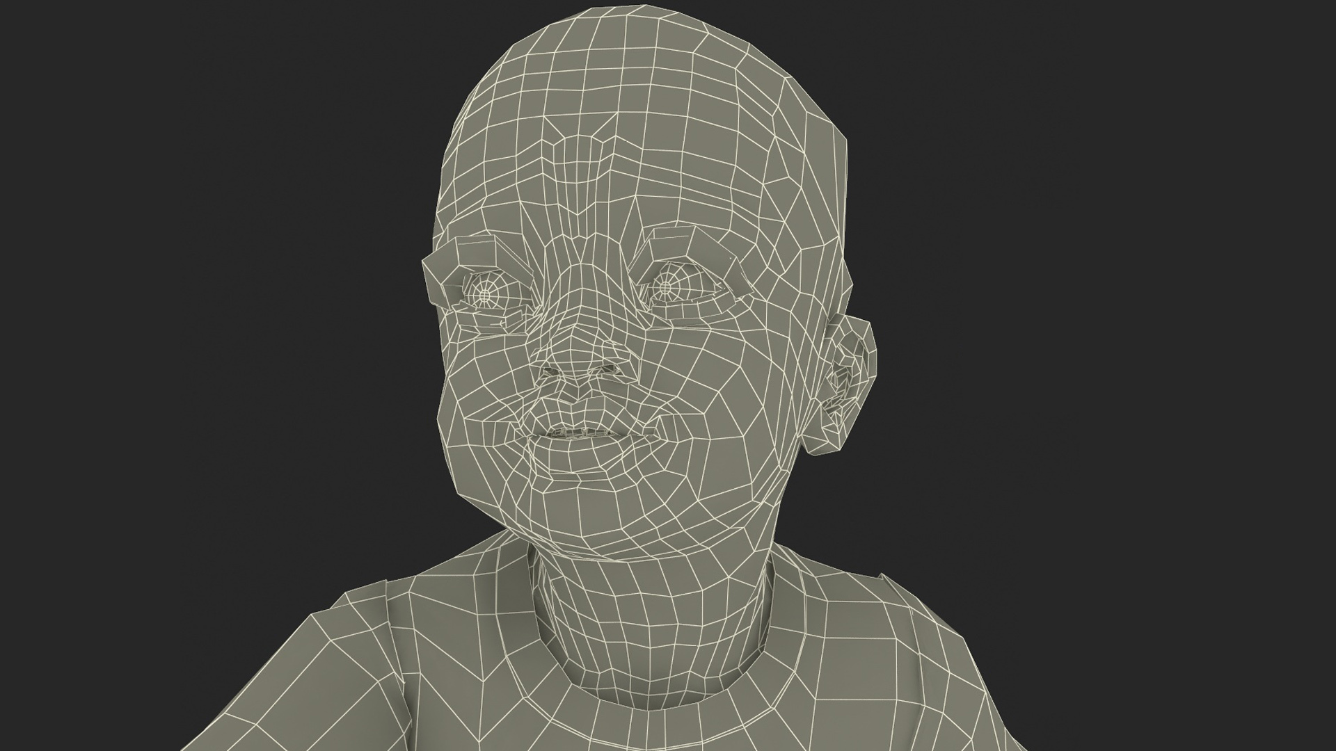 3D African Baby Girl Wearing Full Bodysuit Sitting Fur