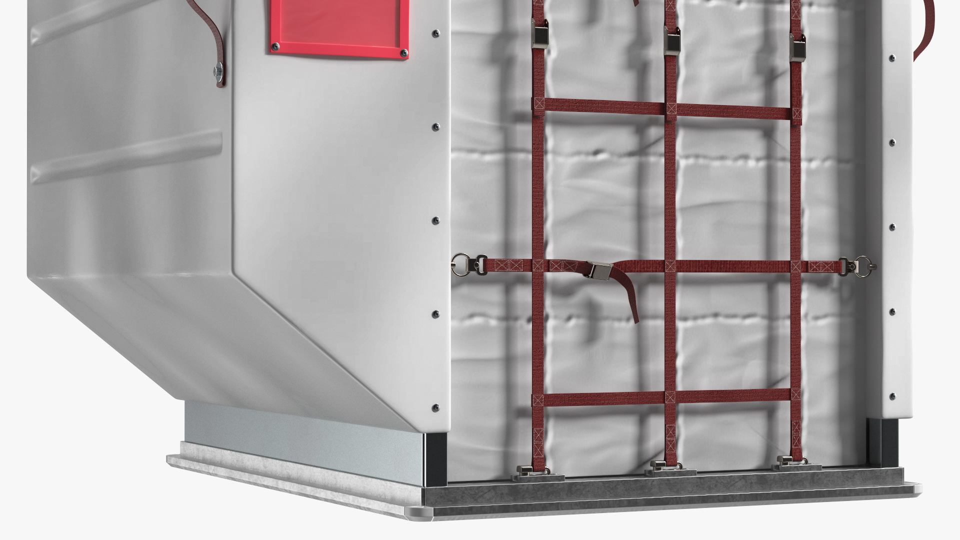 Air Cargo ULD Container LD 2 White 3D model
