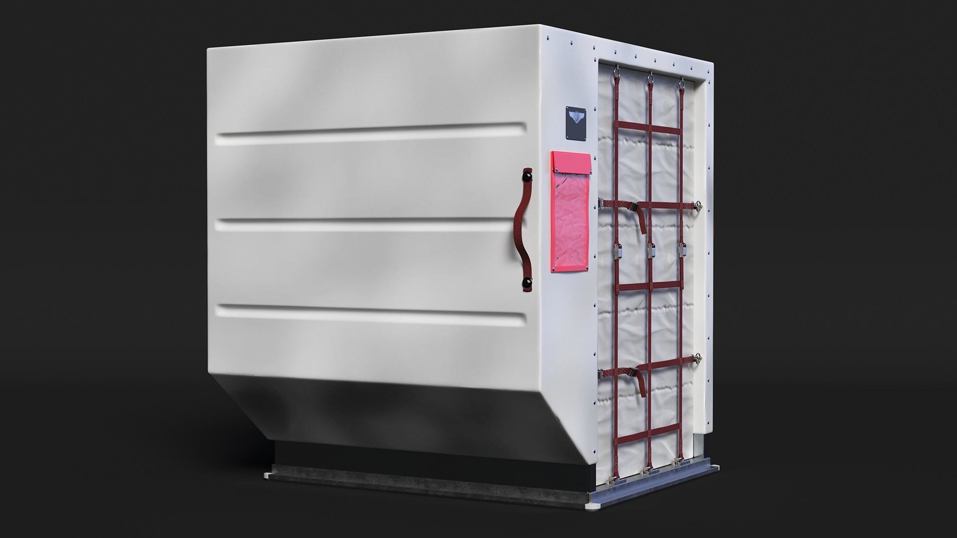 Air Cargo ULD Container LD 2 White 3D model