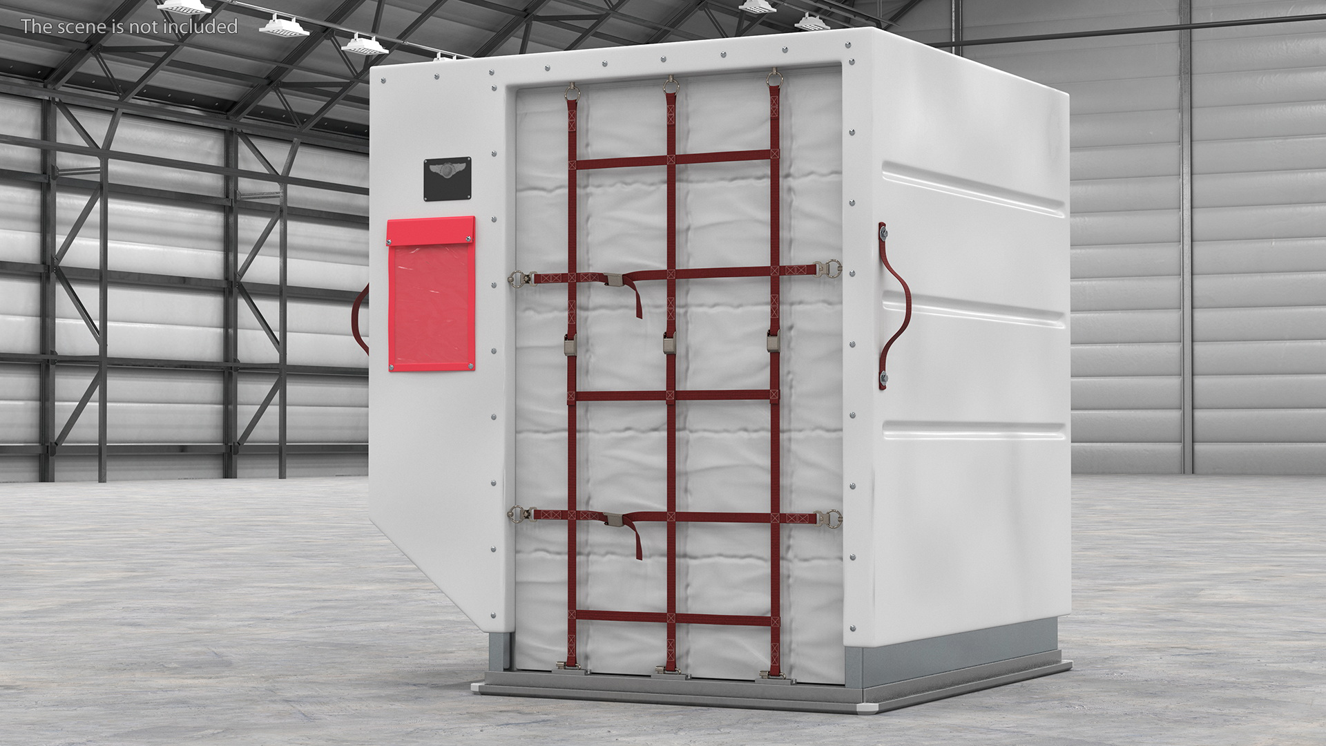 Air Cargo ULD Container LD 2 White 3D model