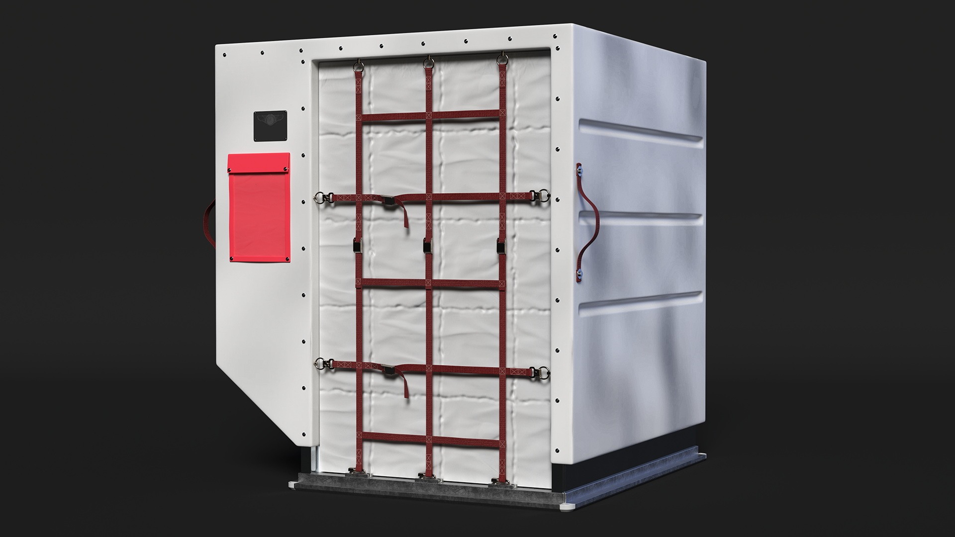 Air Cargo ULD Container LD 2 White 3D model