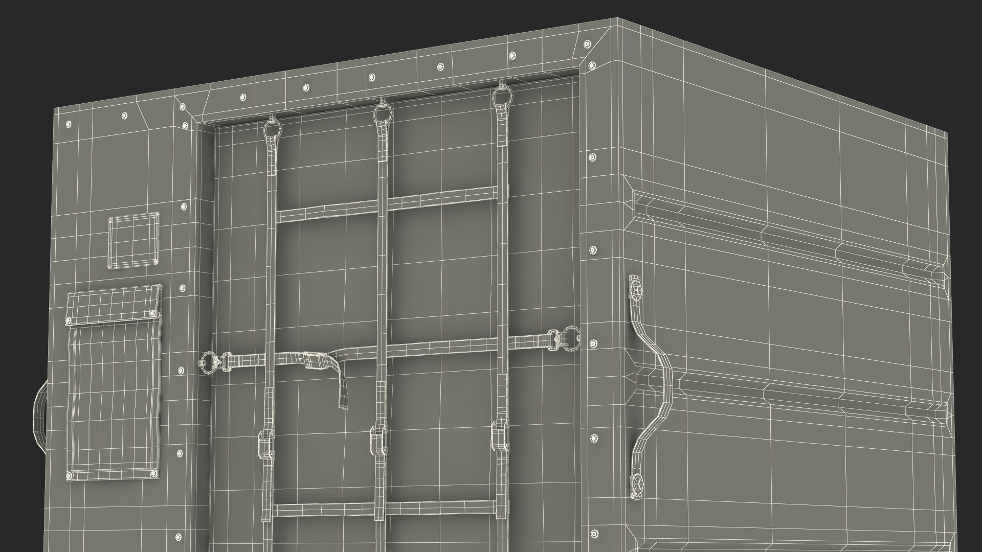 Air Cargo ULD Container LD 2 White 3D model
