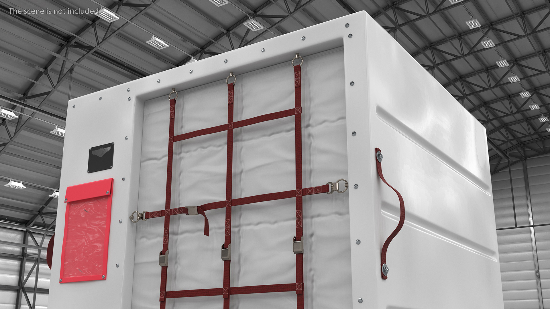 Air Cargo ULD Container LD 2 White 3D model