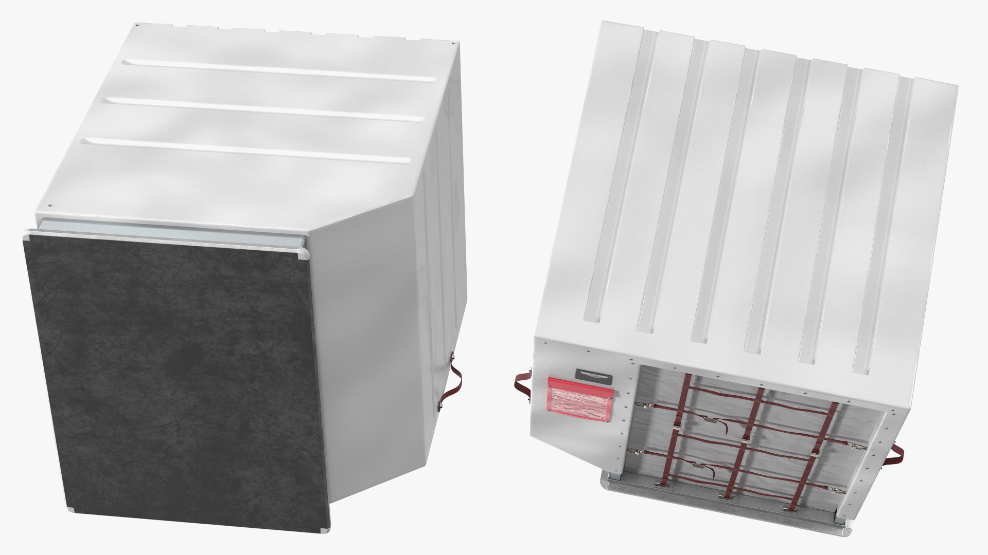 Air Cargo ULD Container LD 2 White 3D model