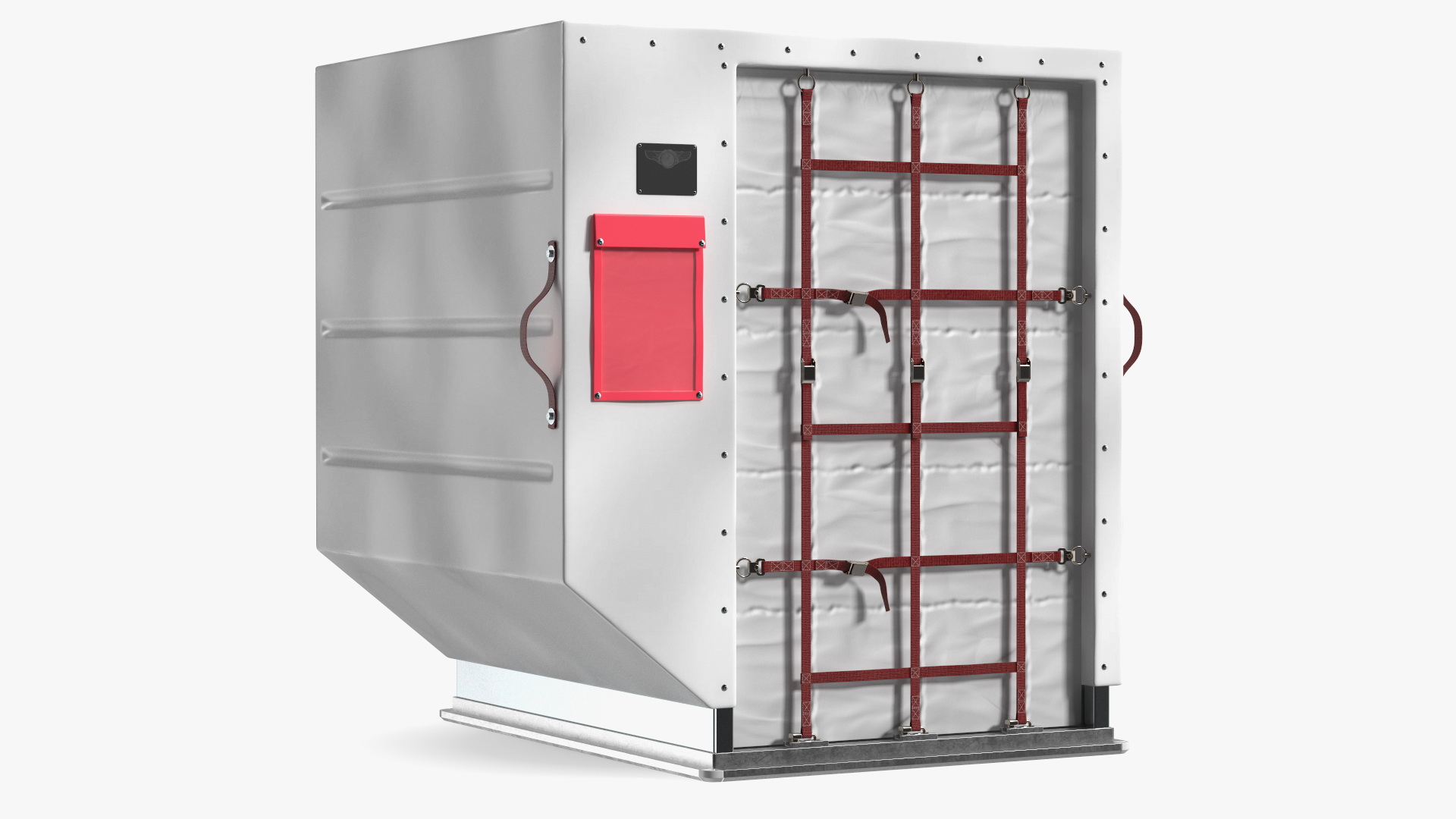 Air Cargo ULD Container LD 2 White 3D model