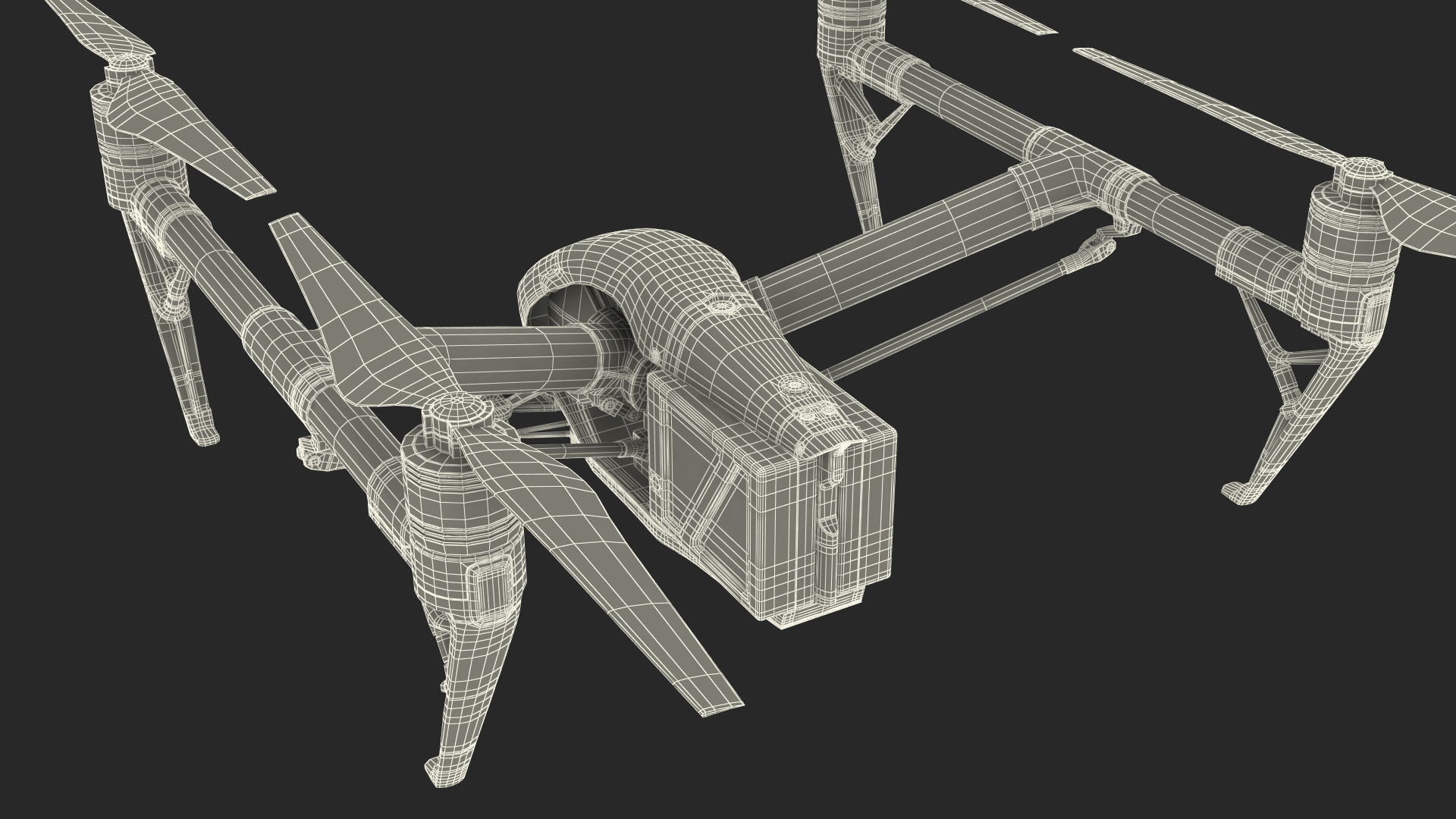 3D model DJI Inspire 2 Quadcopter Drone