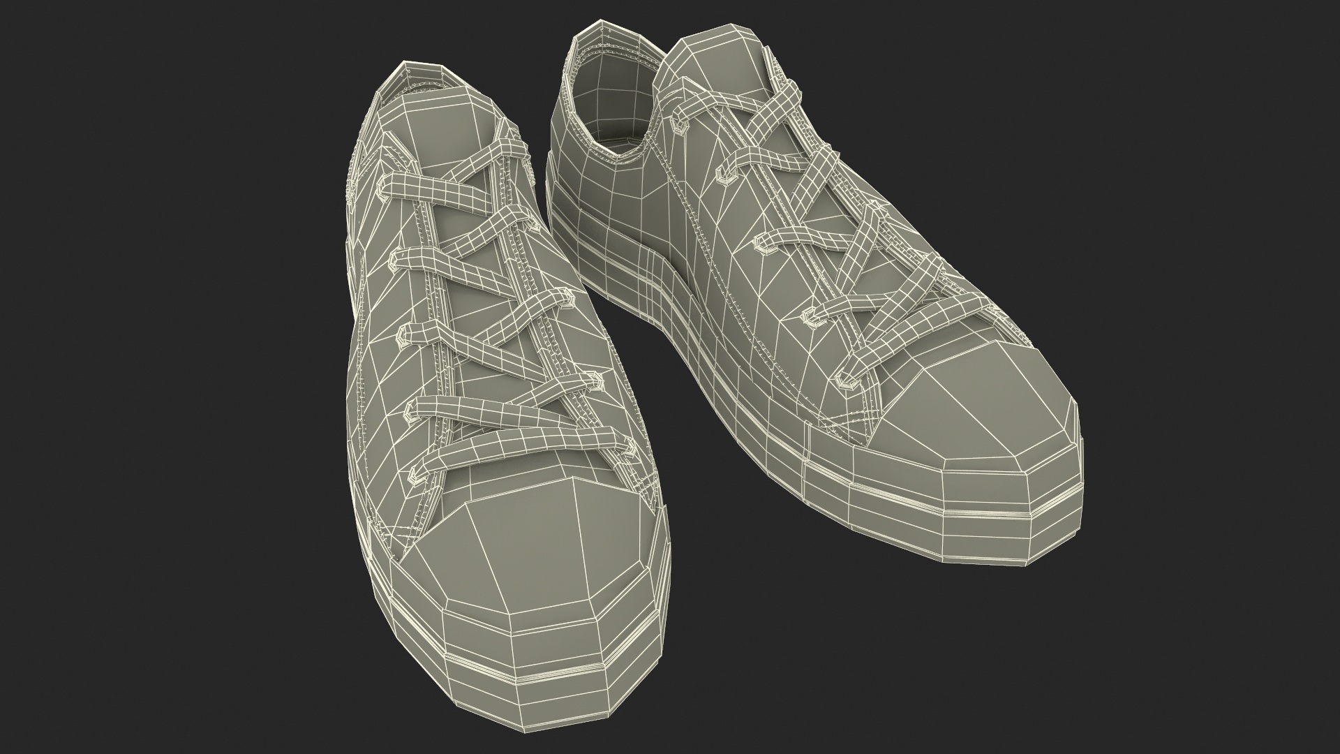 3D Mens Canvas Sneakers Low Top Lace Up