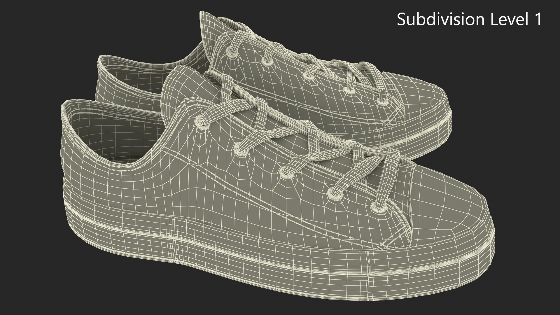 3D Mens Canvas Sneakers Low Top Lace Up