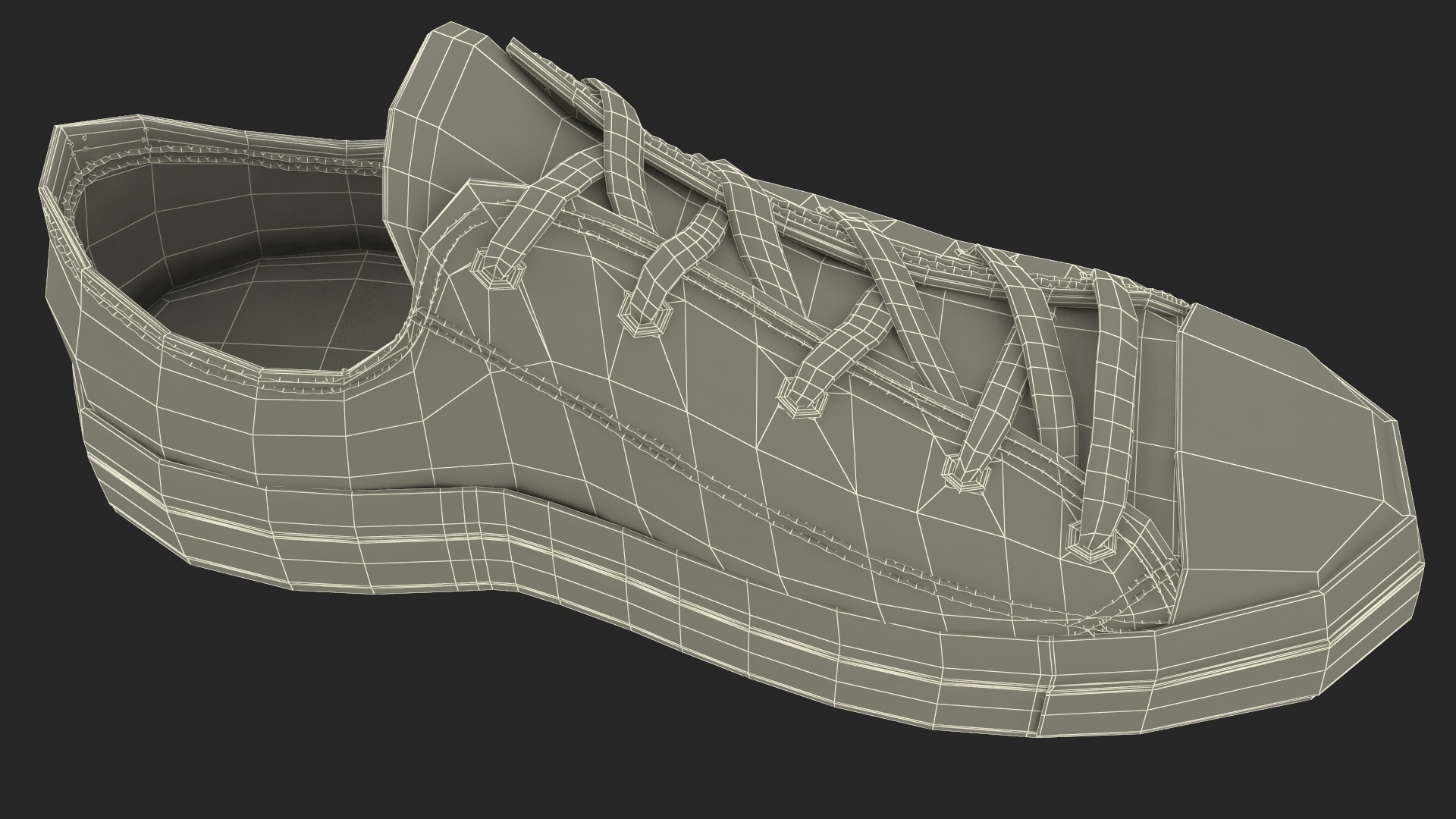 3D Mens Canvas Sneakers Low Top Lace Up