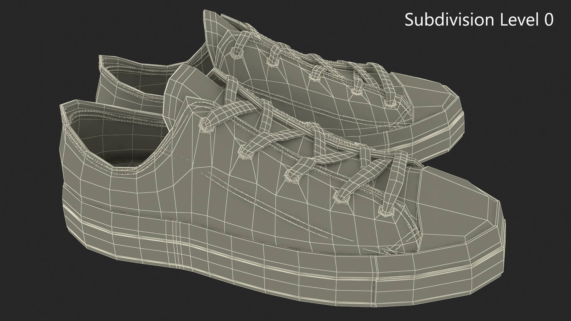 3D Mens Canvas Sneakers Low Top Lace Up