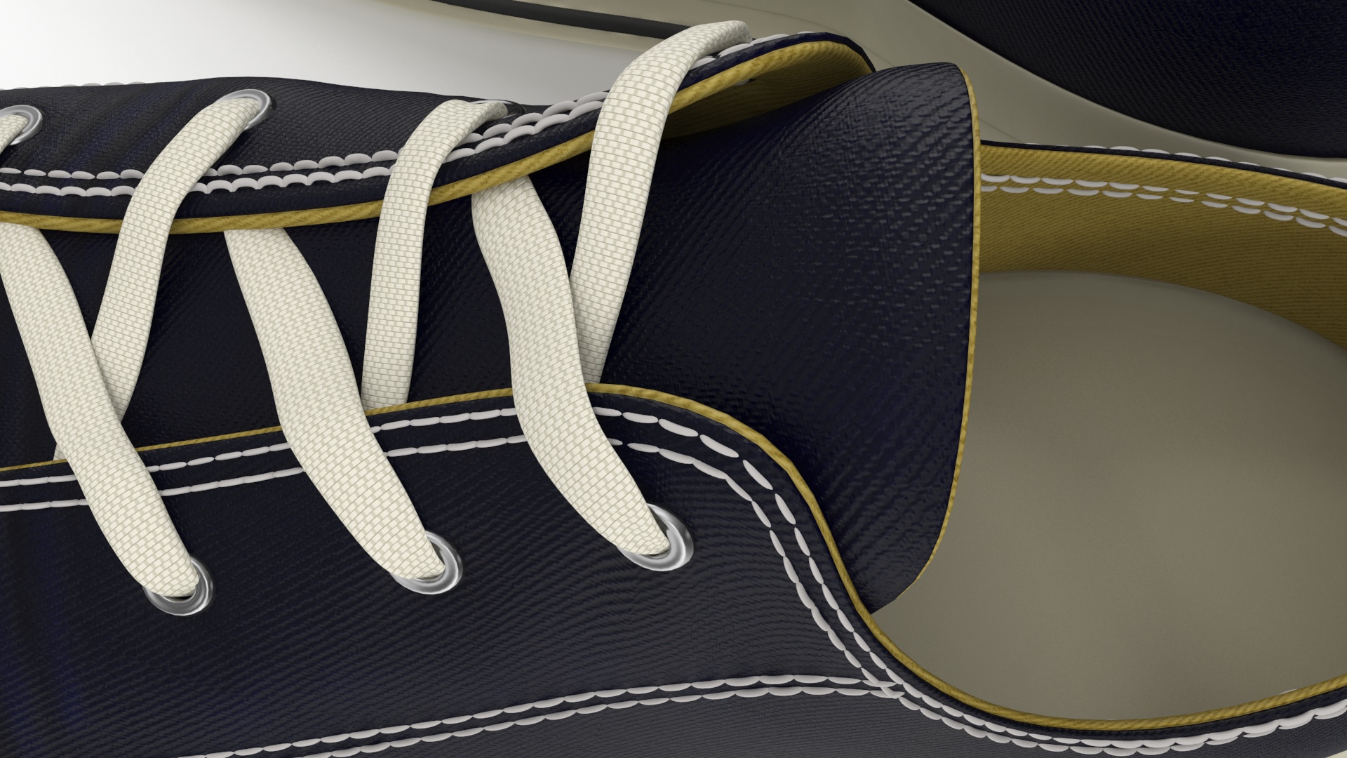 3D Mens Canvas Sneakers Low Top Lace Up