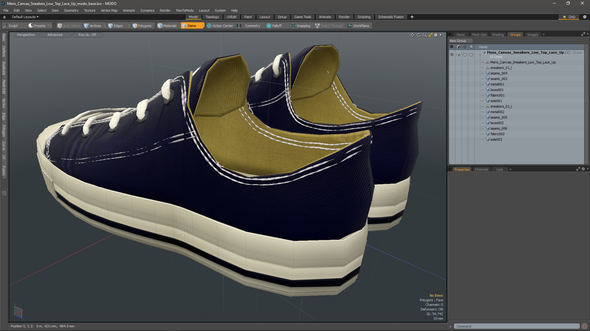 3D Mens Canvas Sneakers Low Top Lace Up
