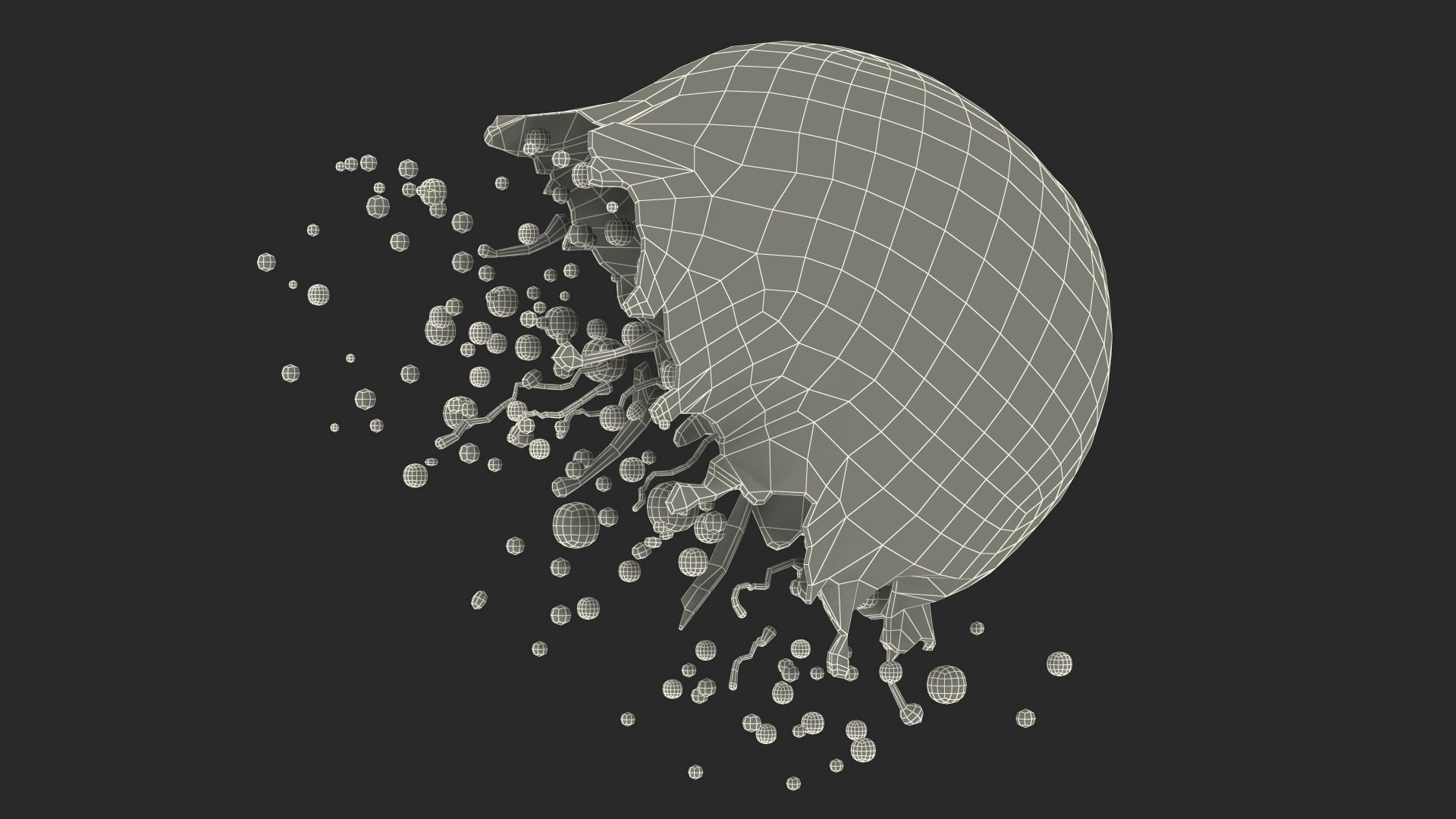 3D model Soap Bubble Burst Stage 5