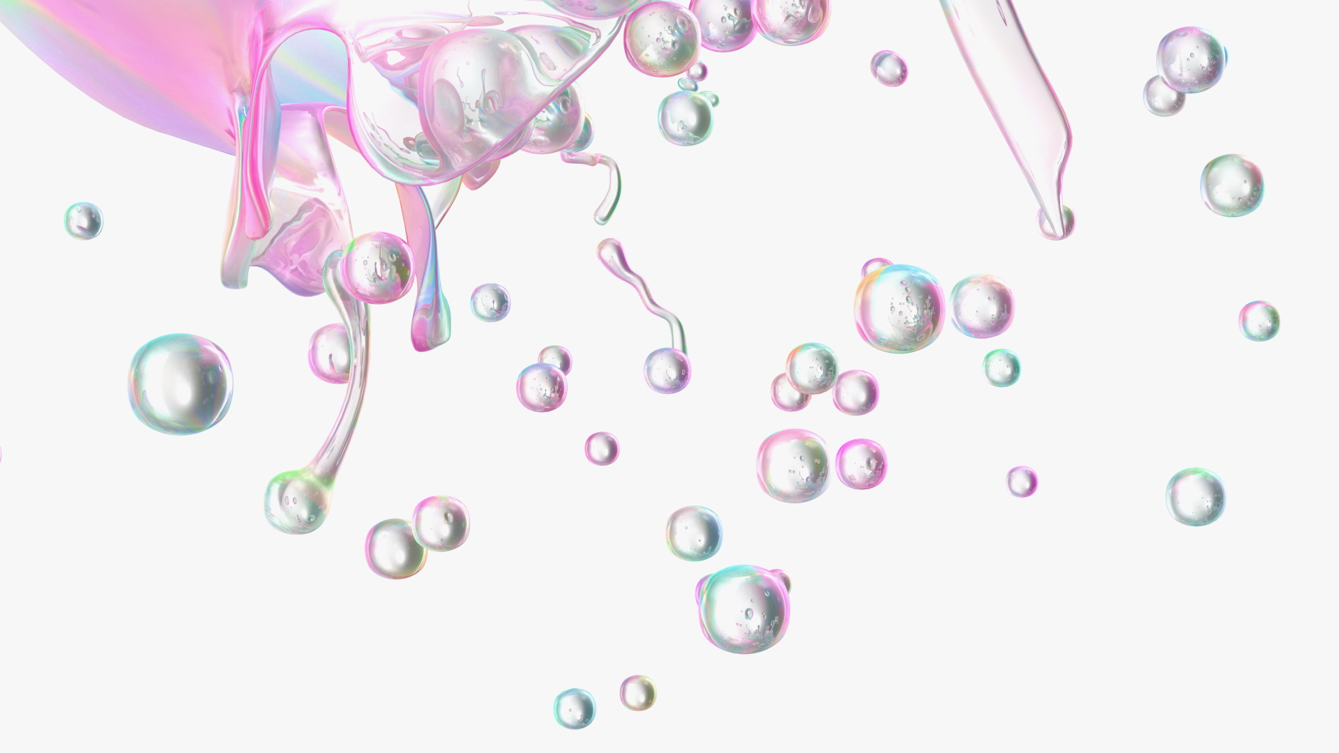 3D model Soap Bubble Burst Stage 5