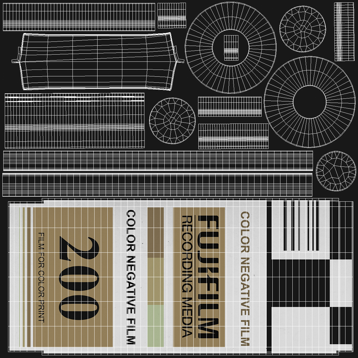3D Color Negative Film 200 35mm model