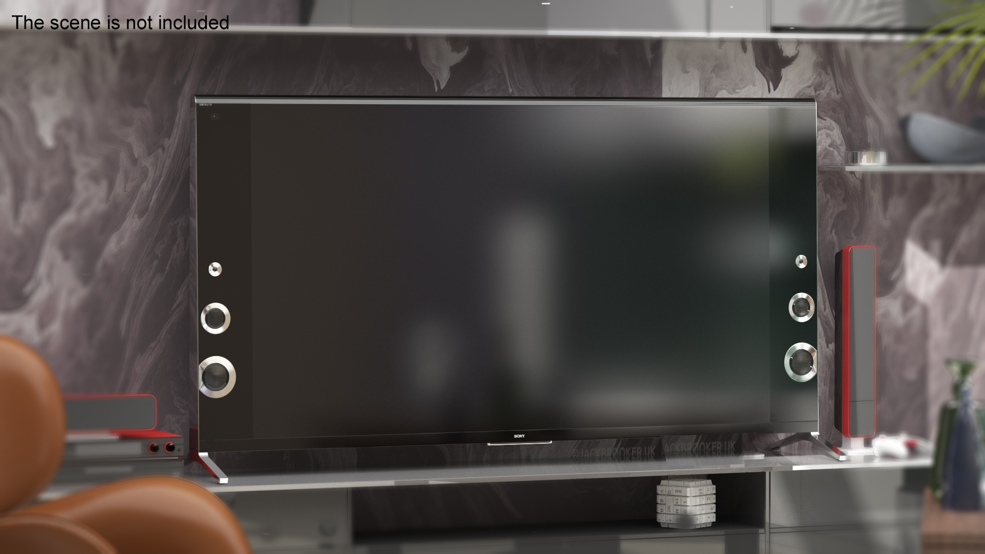 3D model Sony X900B 4K Ultra HD TV