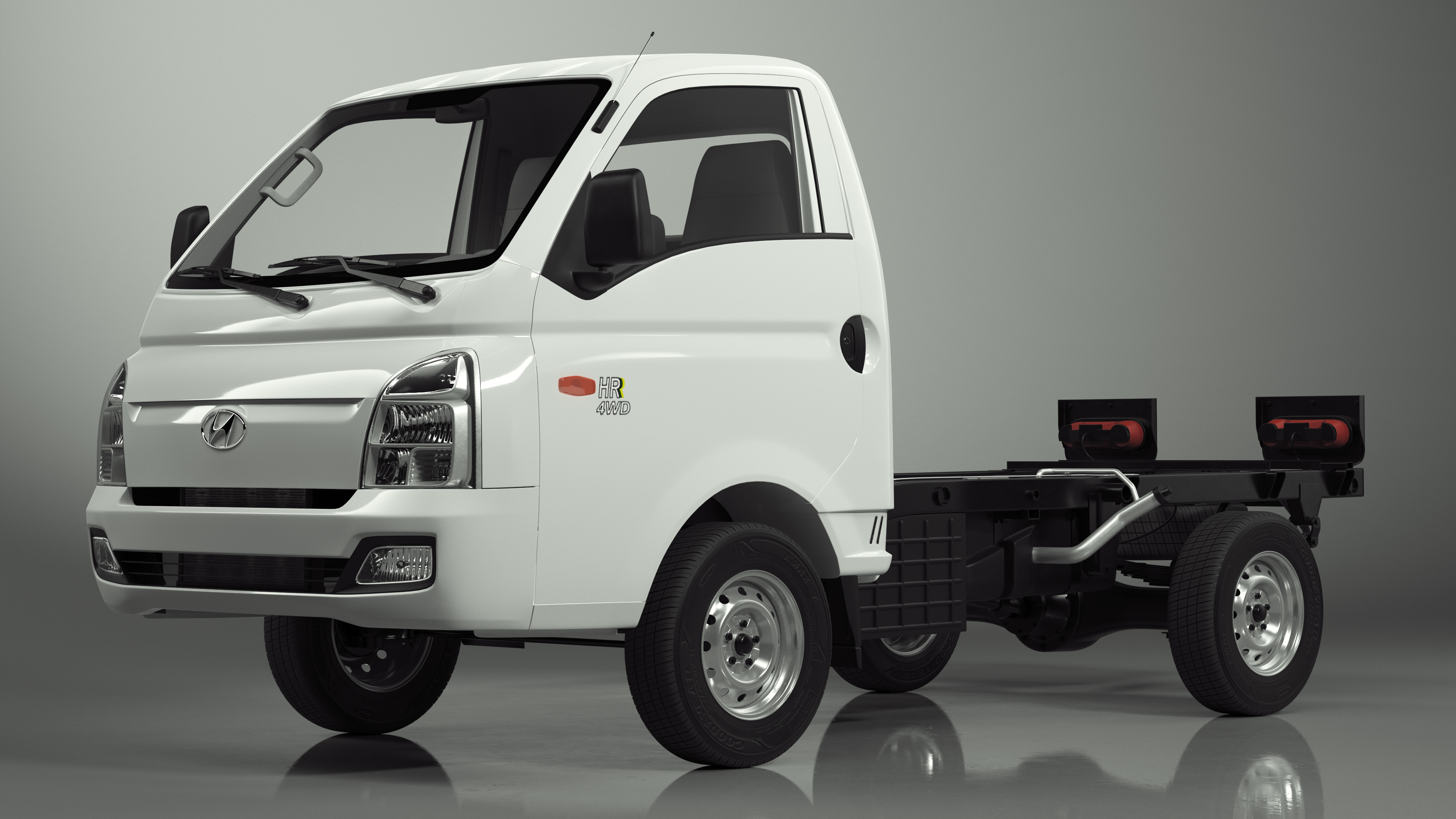 3D Hyundai HR 2023 Bare Chassis model