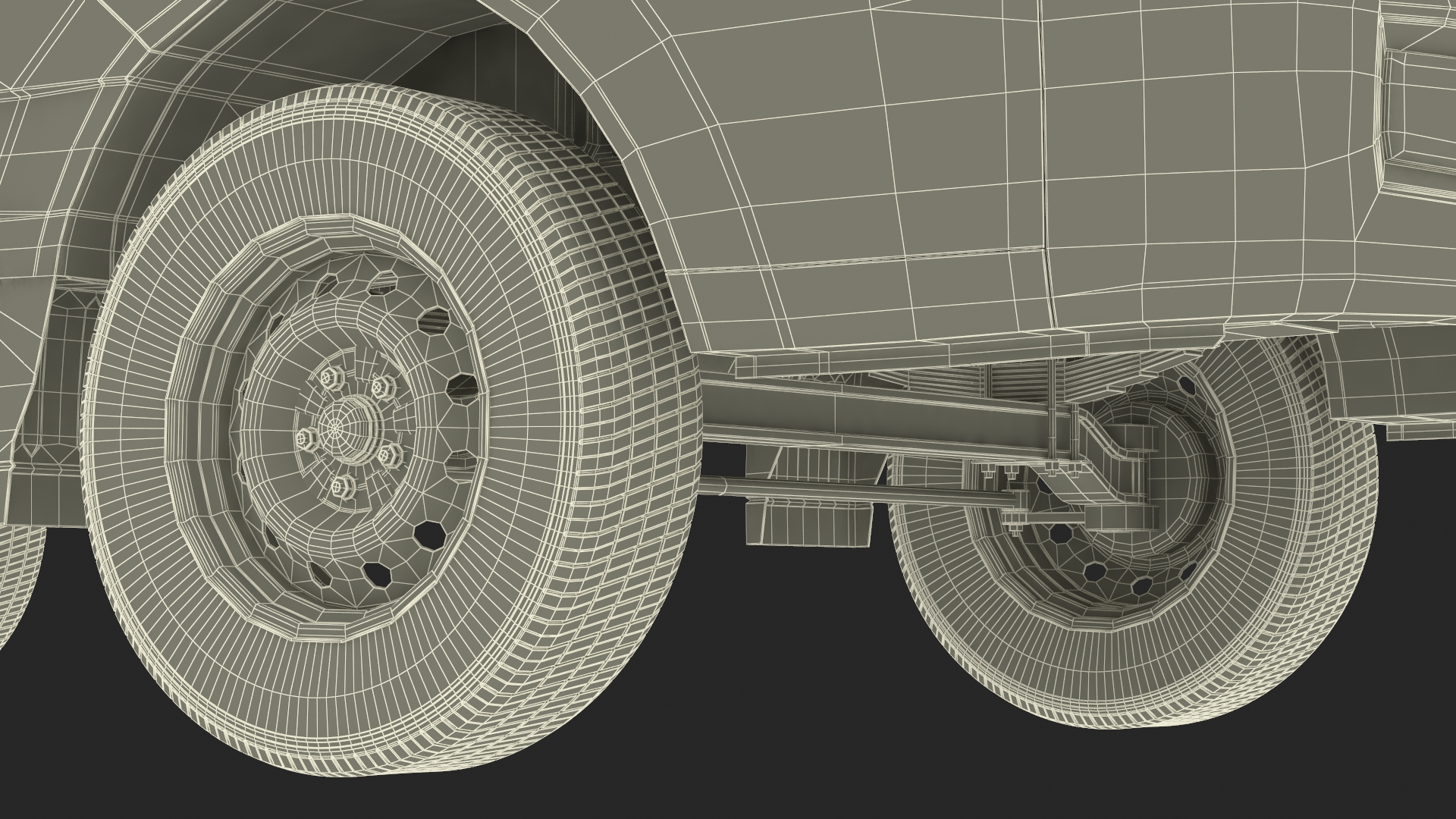 3D Hyundai HR 2023 Bare Chassis model