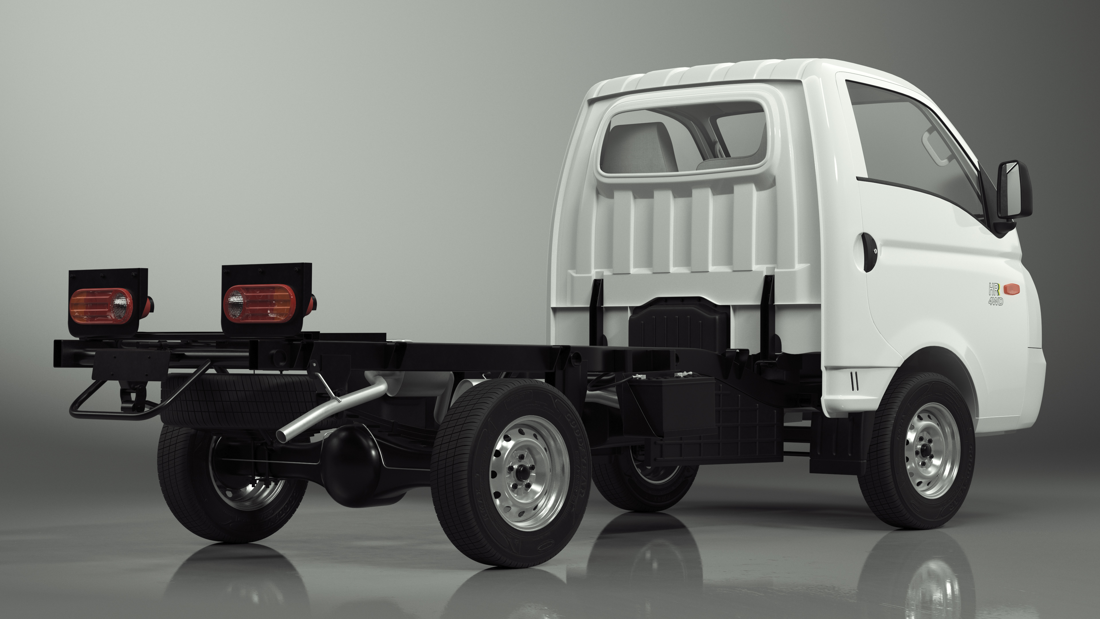 3D Hyundai HR 2023 Bare Chassis model