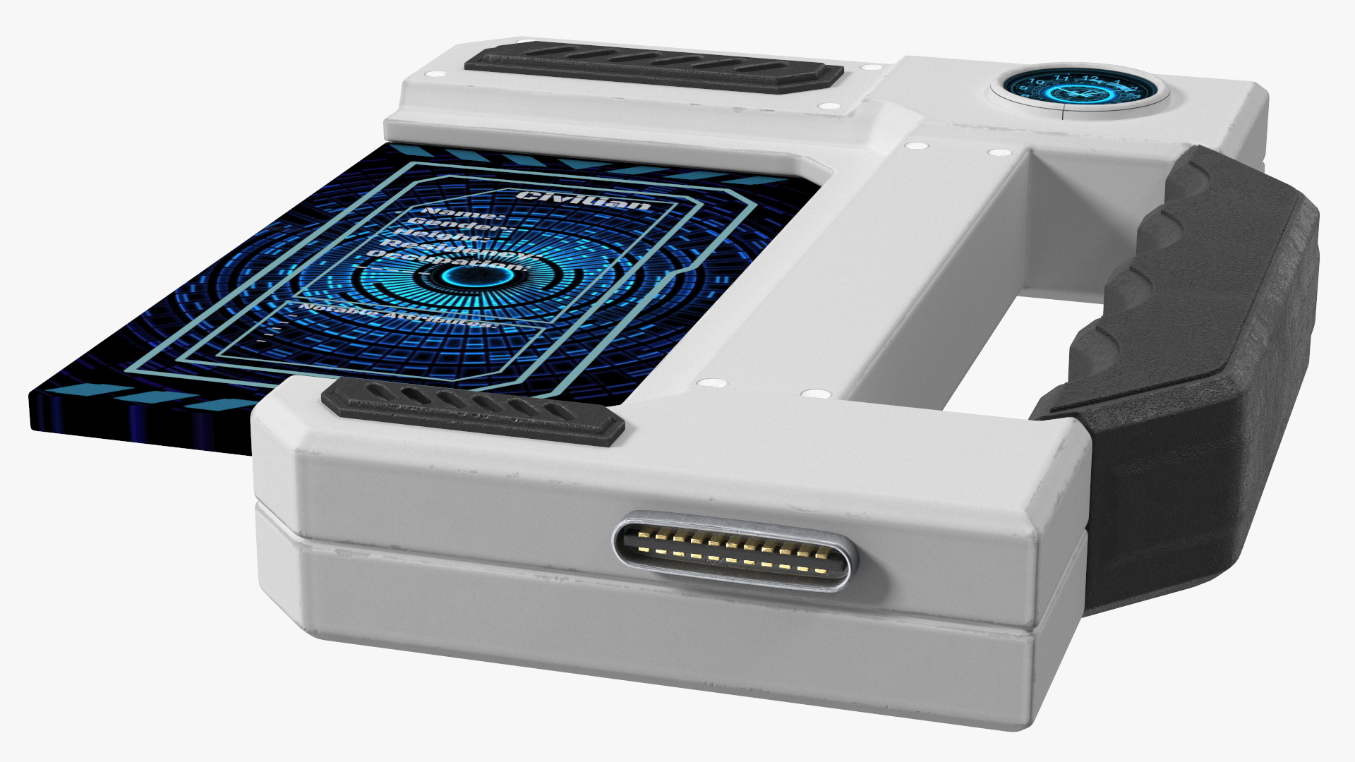 3D Futuristic Phone New White