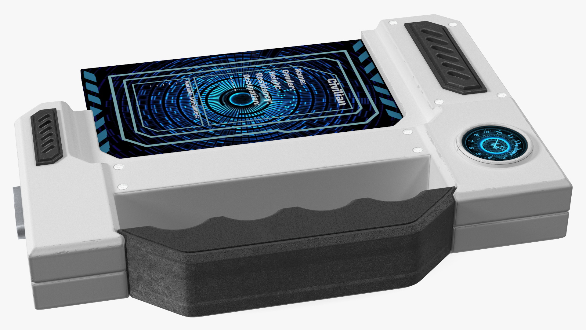 3D Futuristic Phone New White