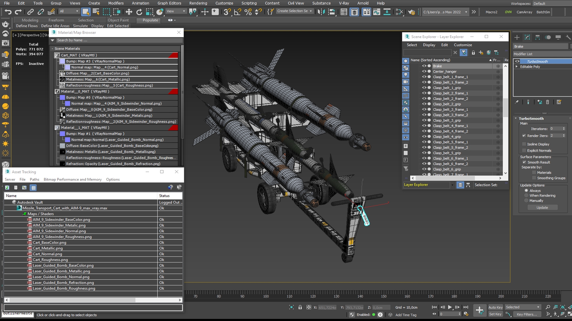 Missile Transport Cart with AIM-9 - view 9