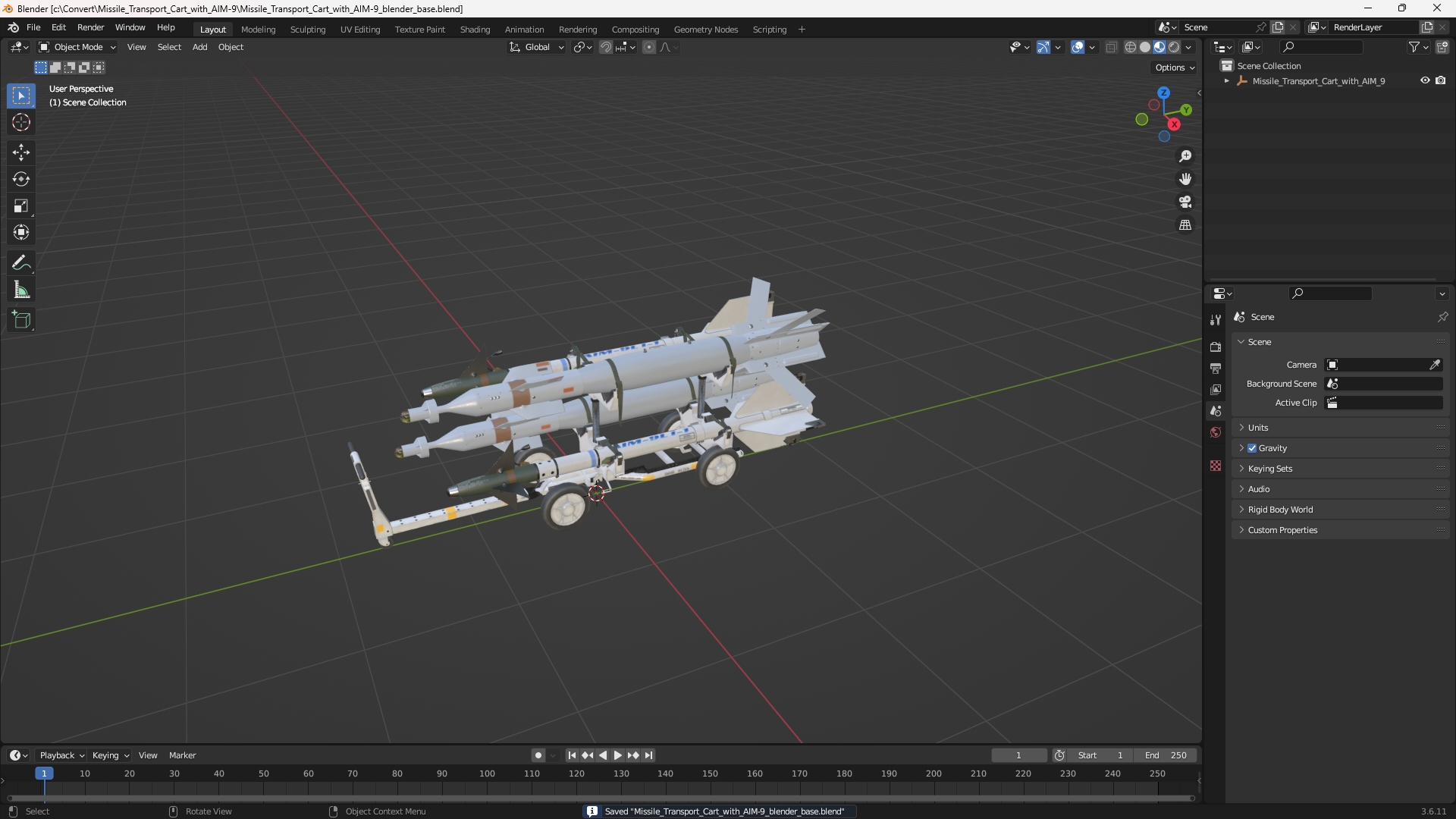 Missile Transport Cart with AIM-9 - view 10