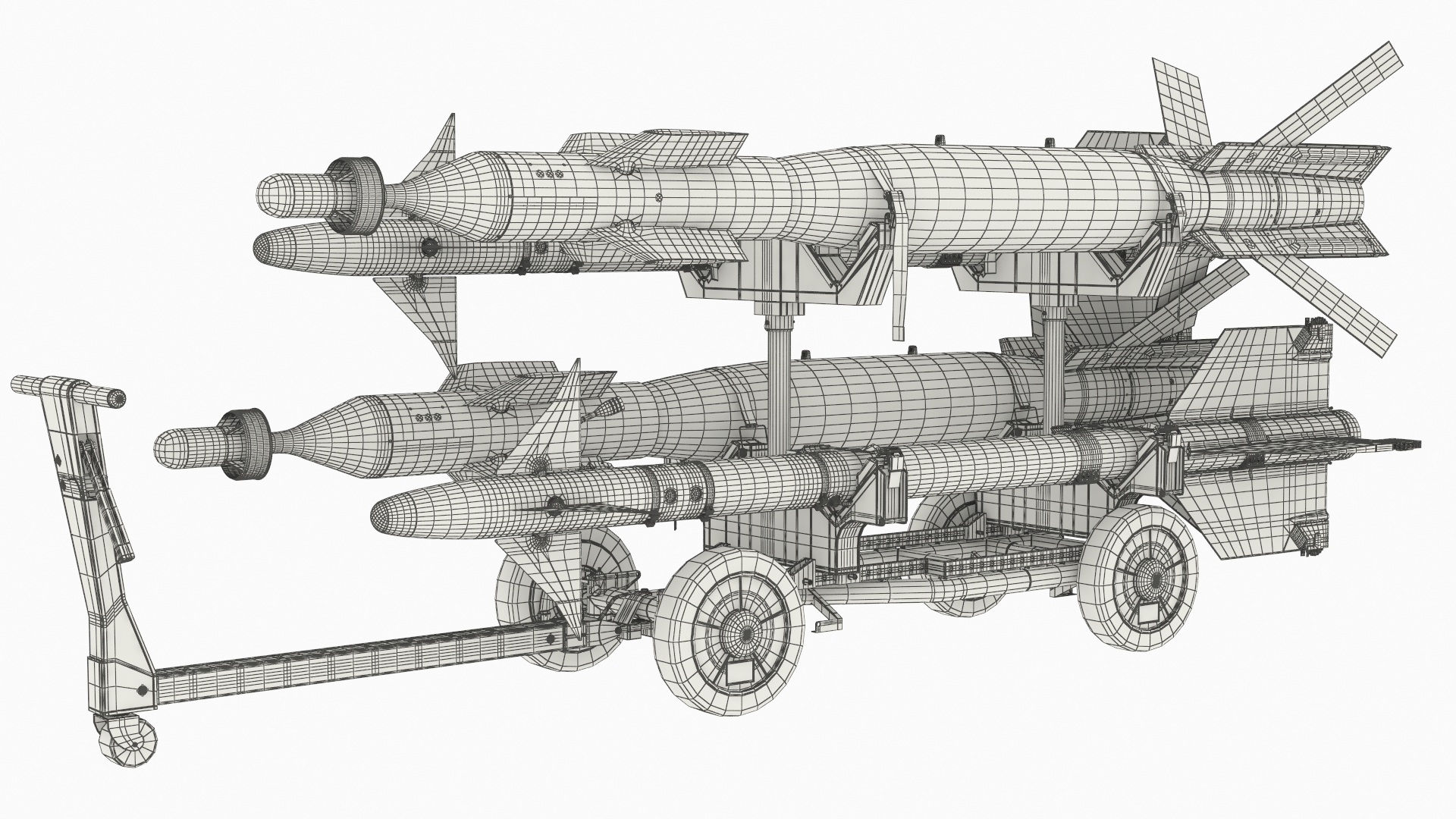 Missile Transport Cart with AIM-9 - view 6