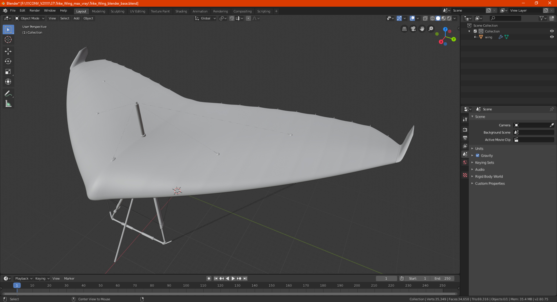 3D Hang Glider