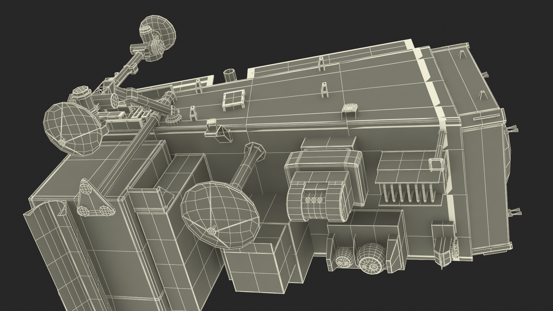 3D model Scientific Satellite
