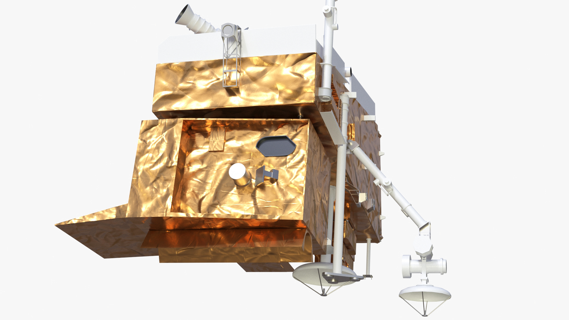 3D model Scientific Satellite