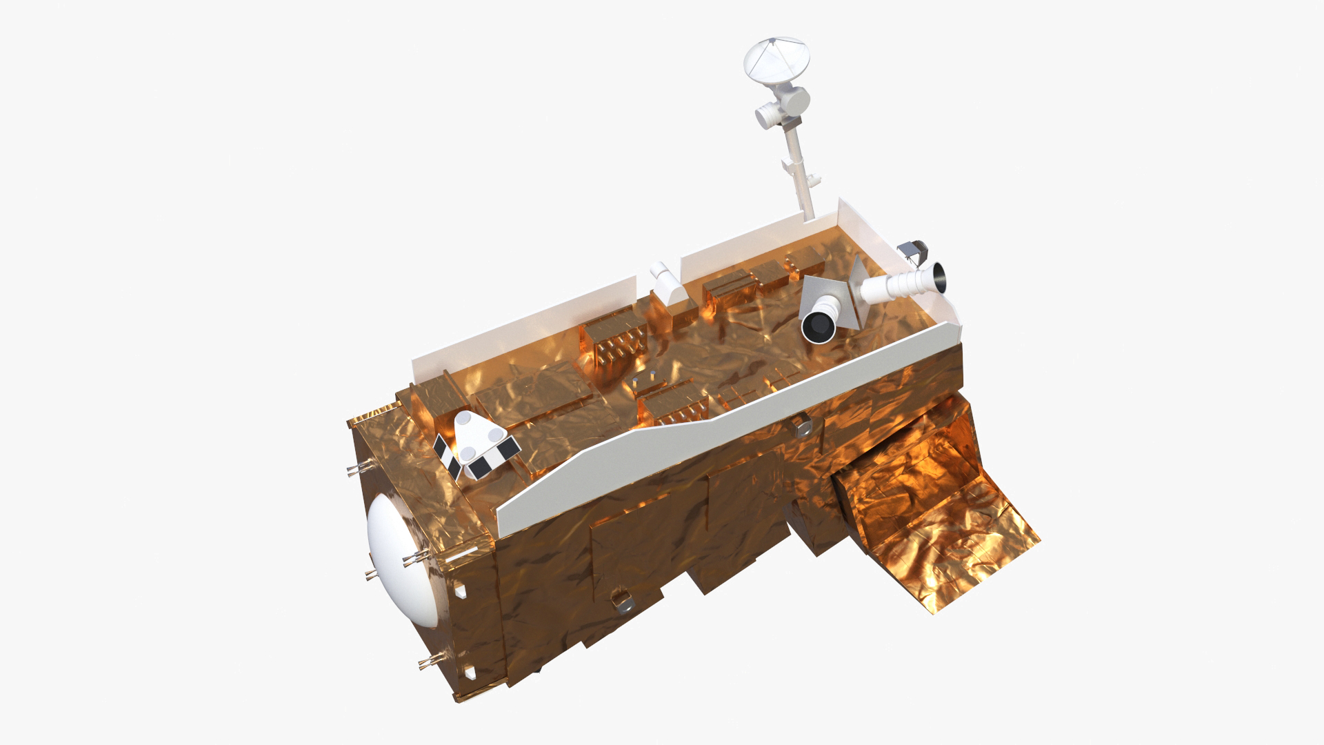 3D model Scientific Satellite