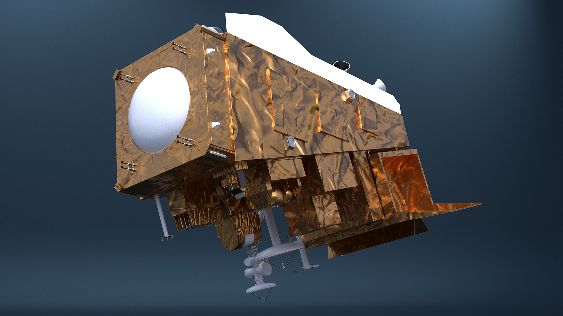 3D model Scientific Satellite