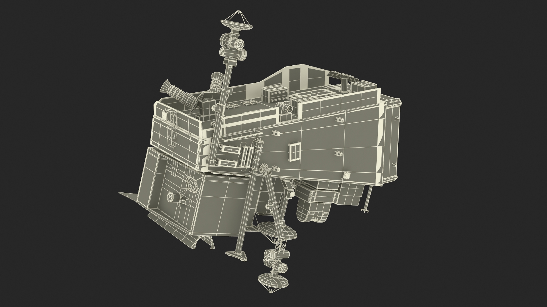 3D model Scientific Satellite