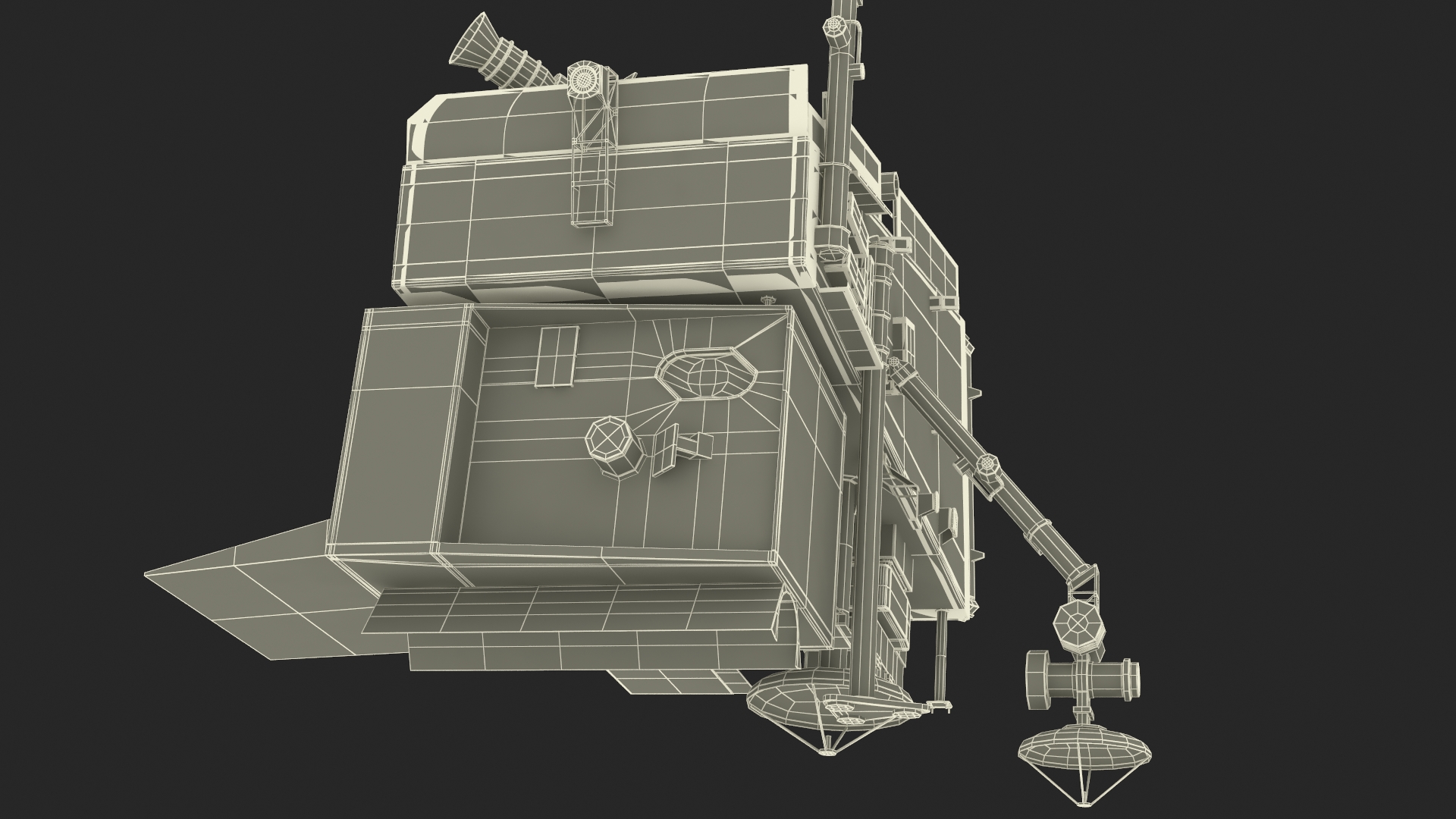 3D model Scientific Satellite