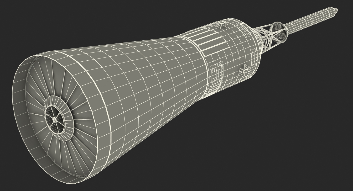 Apollo Command Module Spacecraft 3D