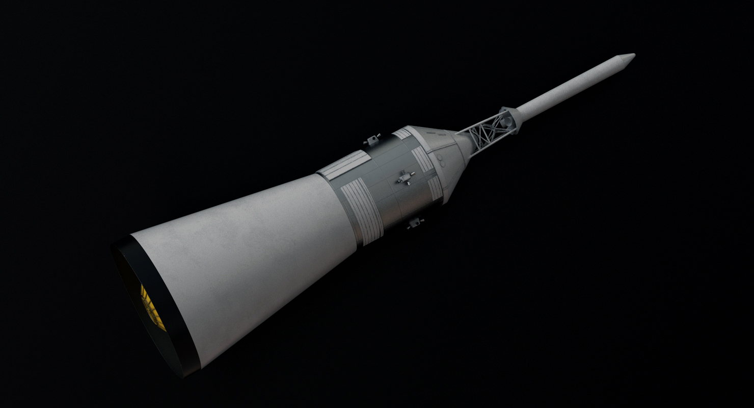 Apollo Command Module Spacecraft 3D