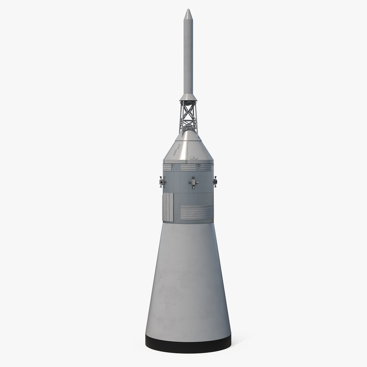 Apollo Command Module Spacecraft 3D Model, view 4