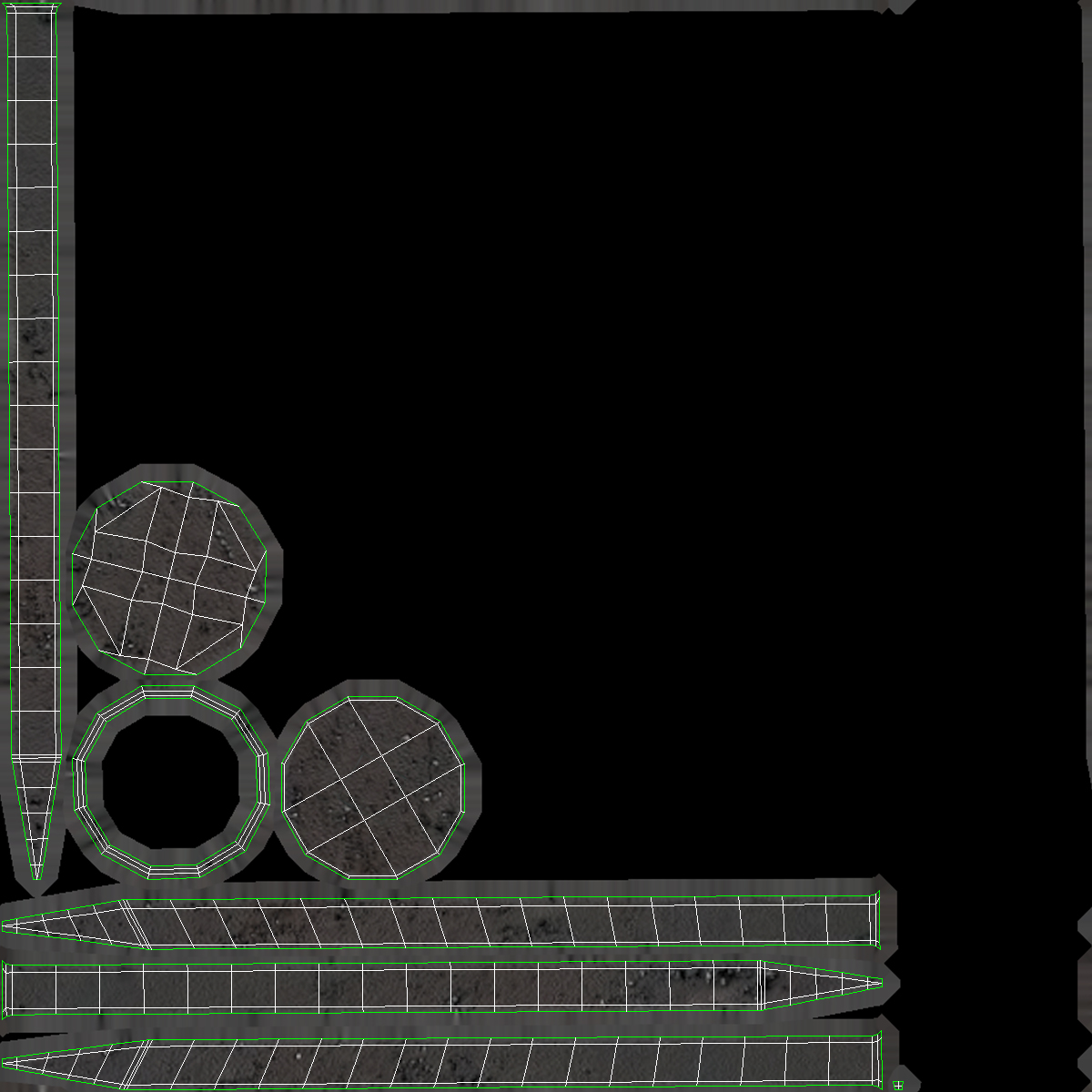 Hardboard Nails Old 3D model