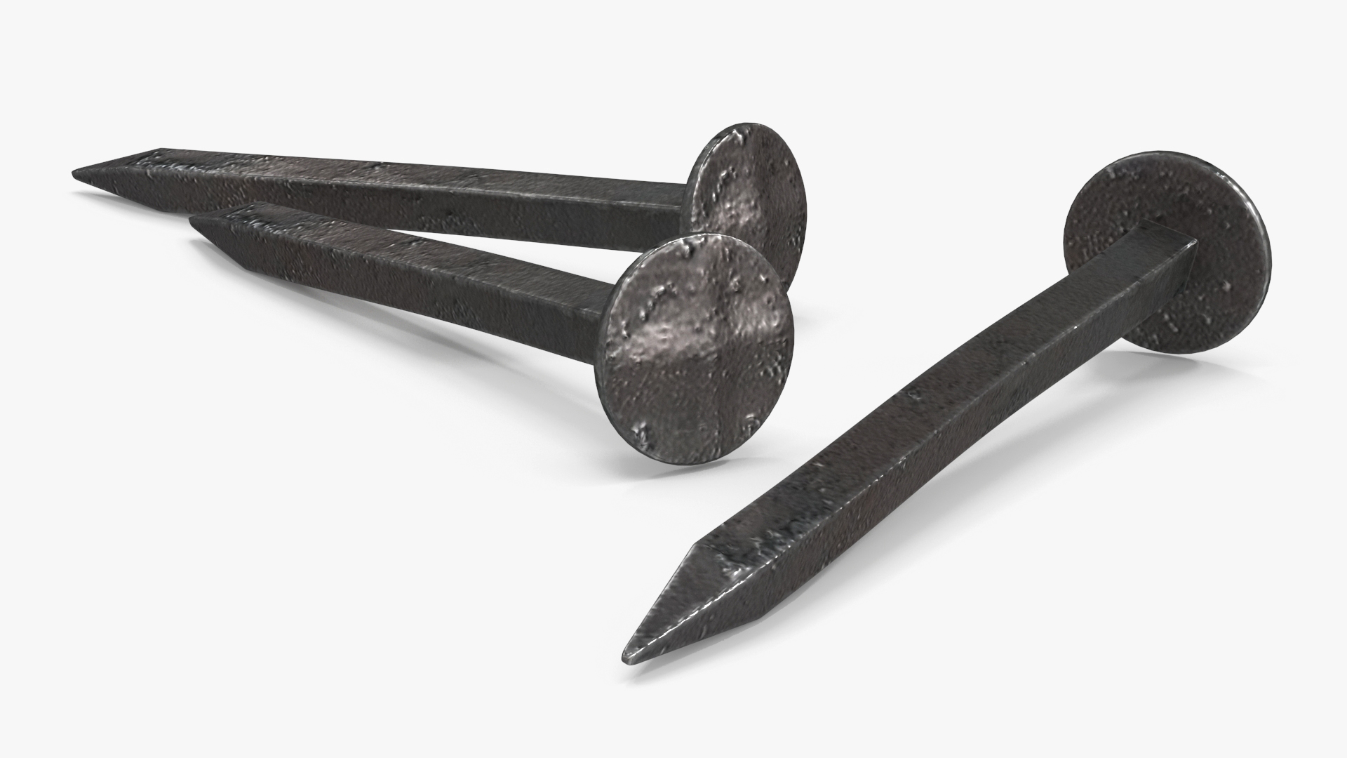 Hardboard Nails Old 3D model